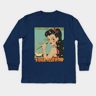 A Cereal Killer in Town Kids Long Sleeve T-Shirt